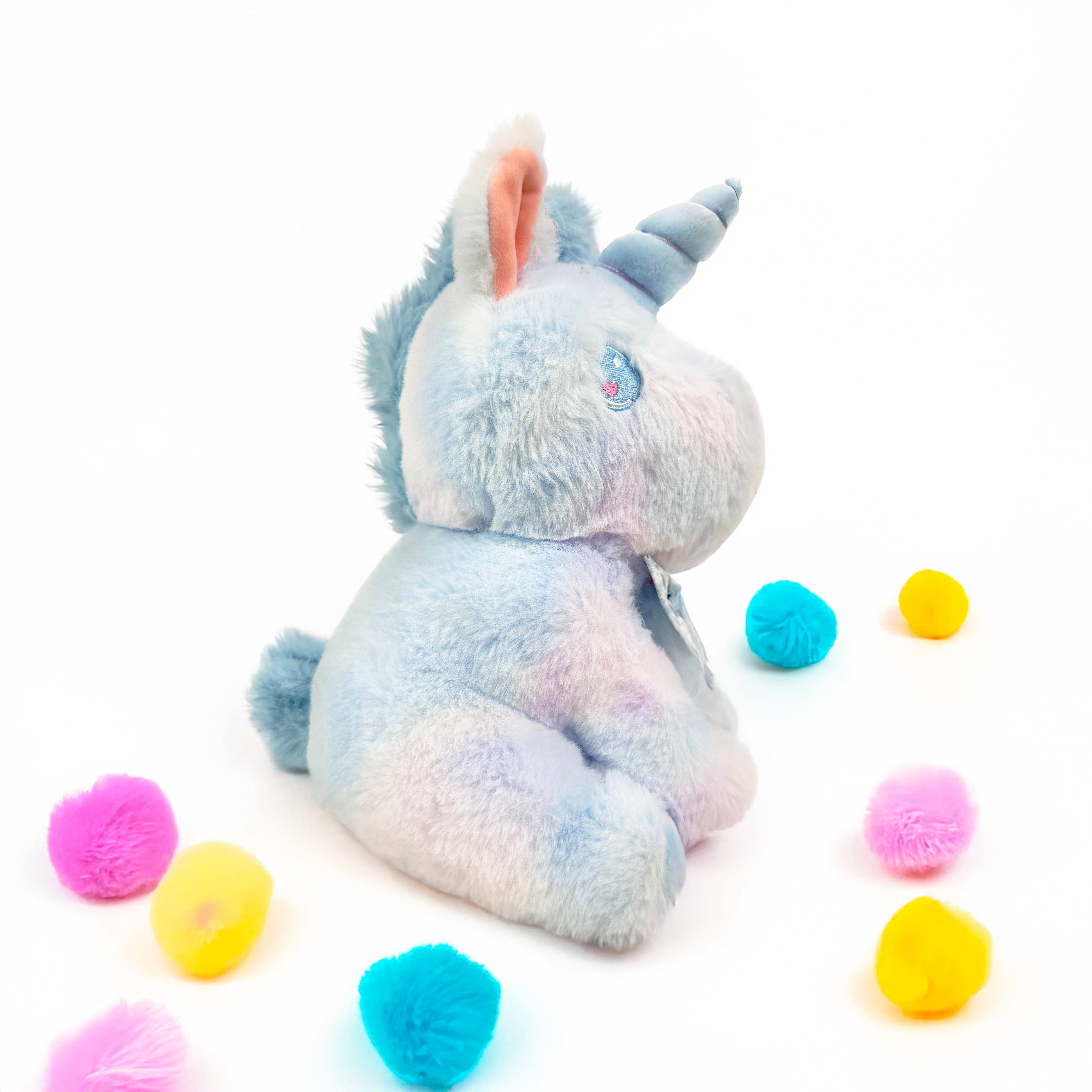 FLUFFERY - Venta al por mayor Peluche - Niños y bebés - Peluche de Unicornio Azul con Lazo (10" / 26 cm)3