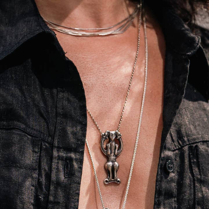 Heritage Of Iran Lorestan Figure Necklace for wholesale by Maral Kunst