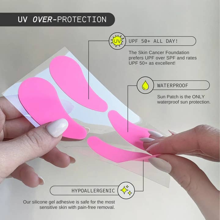 Sun Patch - Wholesale Sunscreen - Under-Eye Sunscreen Patches Neon Pink5