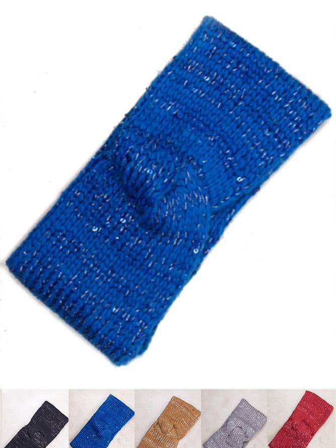 Tofarvet strik med spangle hovedbånd for engroshandel hos Hana