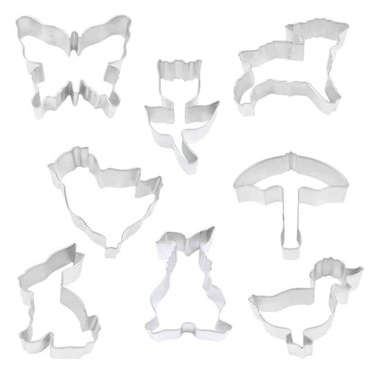 R&M International - Wholesale Cookie Cutter - Easter 8 PC Cookie Cutter Set1