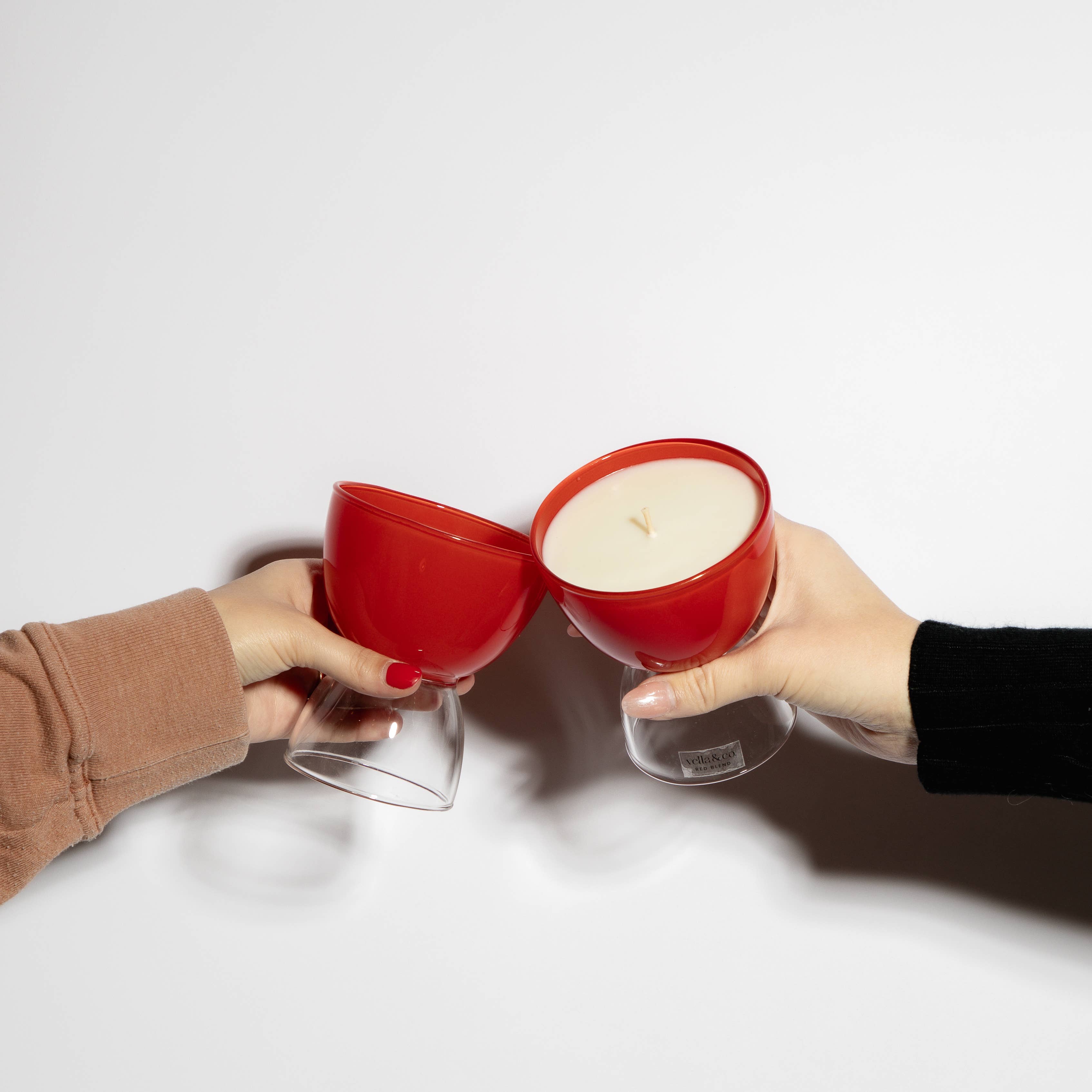 Vella & Co. by Vellabox – Großhandel Kerze im Glas / gefüllte Kerze – Red Blend – 6oz wein-inspirierte Sojakerze im wiederverwendbaren Glas6