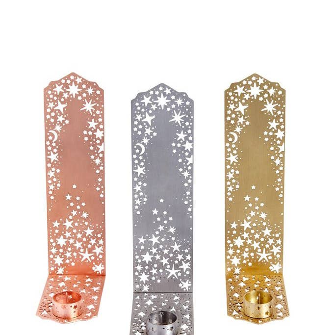 Ariana Ost – wholesale Ljushållare – Reflekterande Glittrande Stjärnljusstake – Mässing6