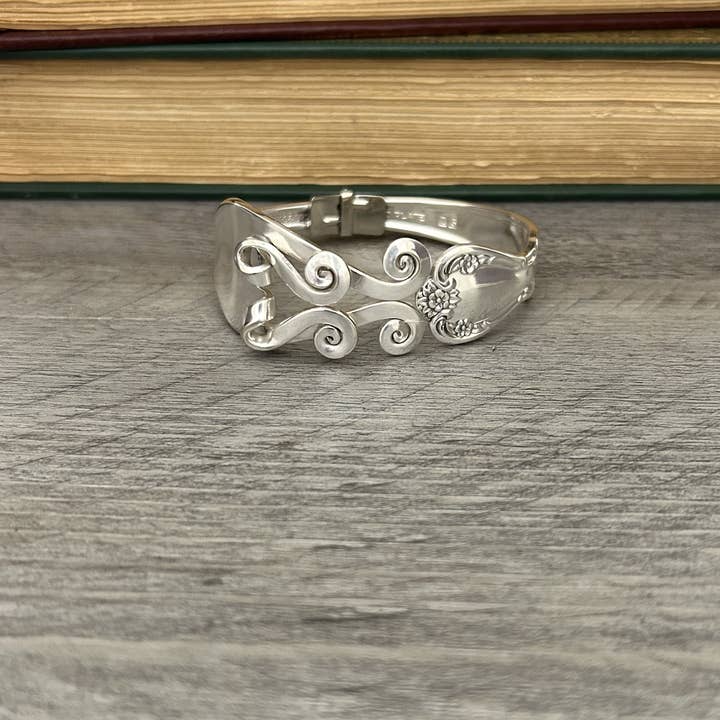 Pulseiras de Garfo Reciclado em Espirais em Cascata por atacado de Marchello Art