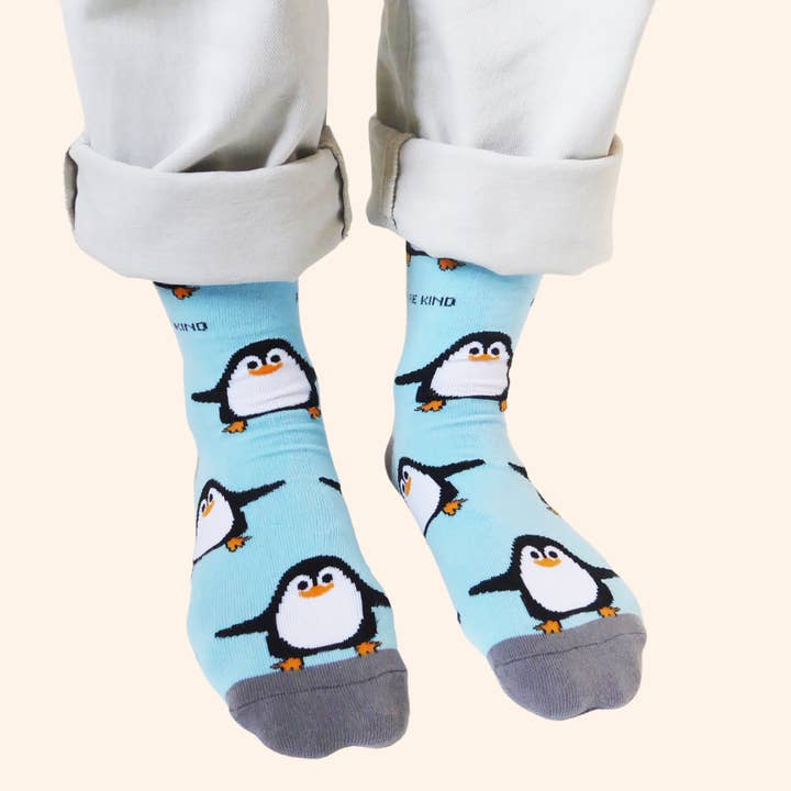 Bare Kind Socks - Wholesale Socks - Unisex - Penguin Socks | Bamboo Socks | Aqua Socks5