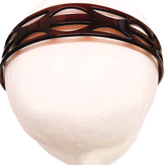 1.25" Jumping Tortoise Headband Made in France by Caravan for wholesale by CARAVAN J NAHON IMPORT