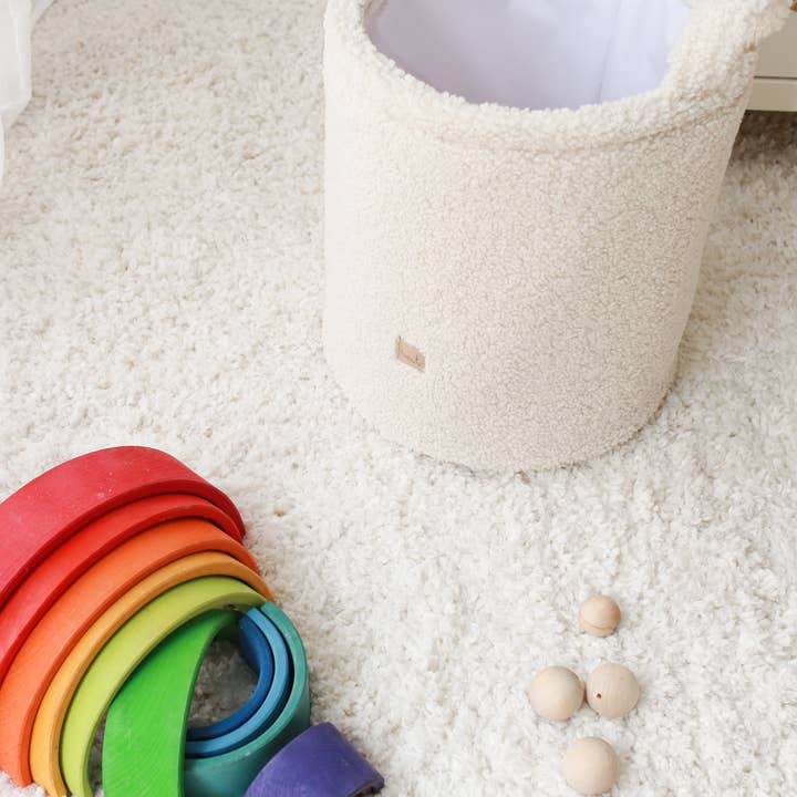 BABYLY – wholesale Toy storage box – Kids & baby – Teddy toys basket/ toys box - 2 colors boucle soft toys box