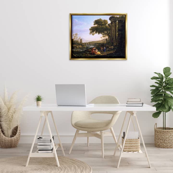 Stupell Industries - Wholesale Wall Decor - Kids & Baby - Classic Nymph & Satyr Dancing Floater Framed Art19