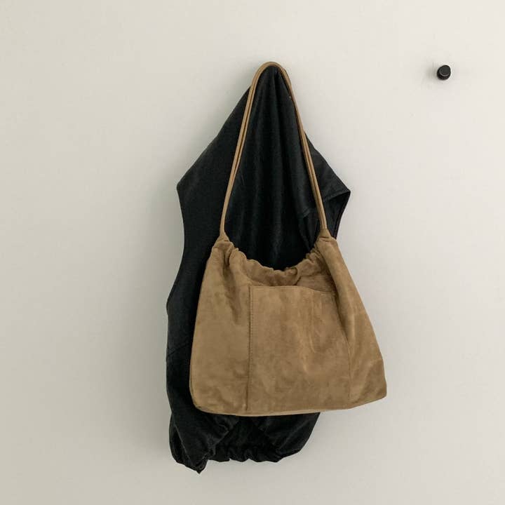 Little Light - Wholesale Shoulder Bag - Women's - Stella Soft Suede Gather Bucket Bag5