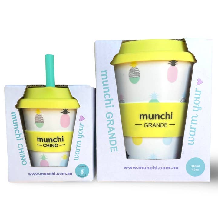 munchi - Wholesale Drinking glass/cup – Kids & Baby - Matchy Matchy Pineapple Cups1