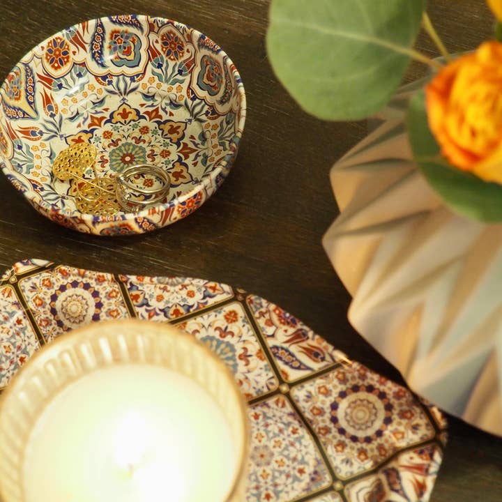 Esthetic Living - Wholesale Decorative Plate/Dish/Bowl - Metal Bowl - Emel - Small 3