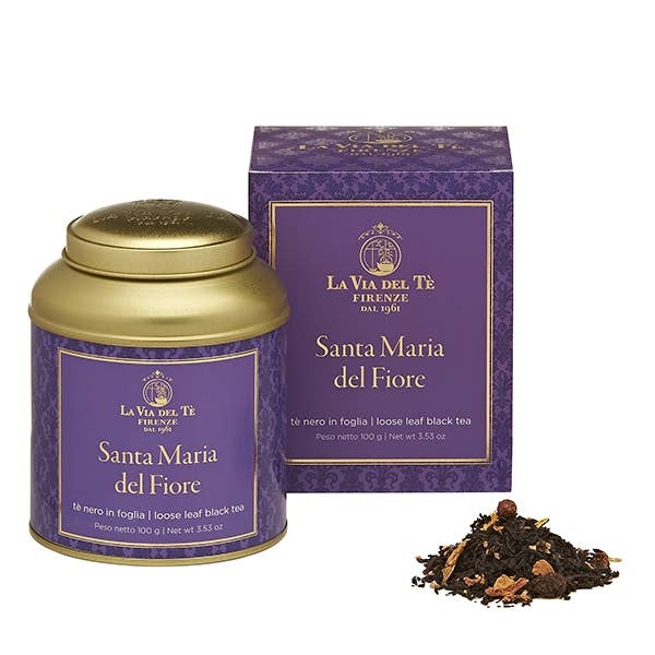 Santa Maria del Fiore Loose Leaf Tea Tin by La Via del Té for wholesale by Zia Pia