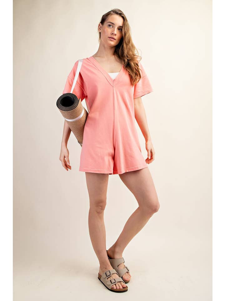 Peace Love Line – wholesale Byxdress - Dam – PL2218 - BOMULLSLYCRA SOLID ROMPER9