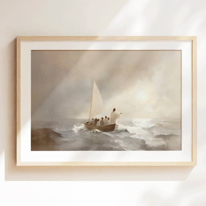 Great Thou Art - Wholesale Art Print - Jesus Calms The Storm - Print