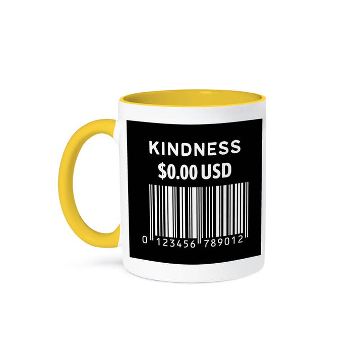 3dRose - Vente Tasse à café - 3dRose, La gentillesse est gratuite Citation motivationnelle Cadeau pour amis et collègues, Tasse