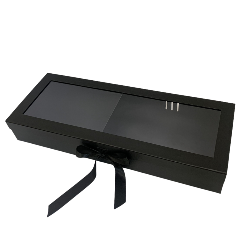 UNIKPACKAGING - Vente Coffrets cadeaux - Grandes boîtes-cadeaux pour roses avec fenêtre transparente et ruban4