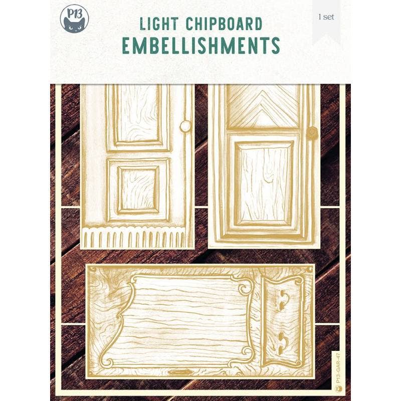 P13 - Wholesale Craft Supplies - Light Chipboard Embelishments The Garden Of Books 05, 6X8"0