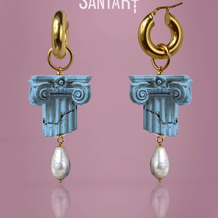 Santart - Wholesale Dangle Earrings - Capitello turquoise earrings