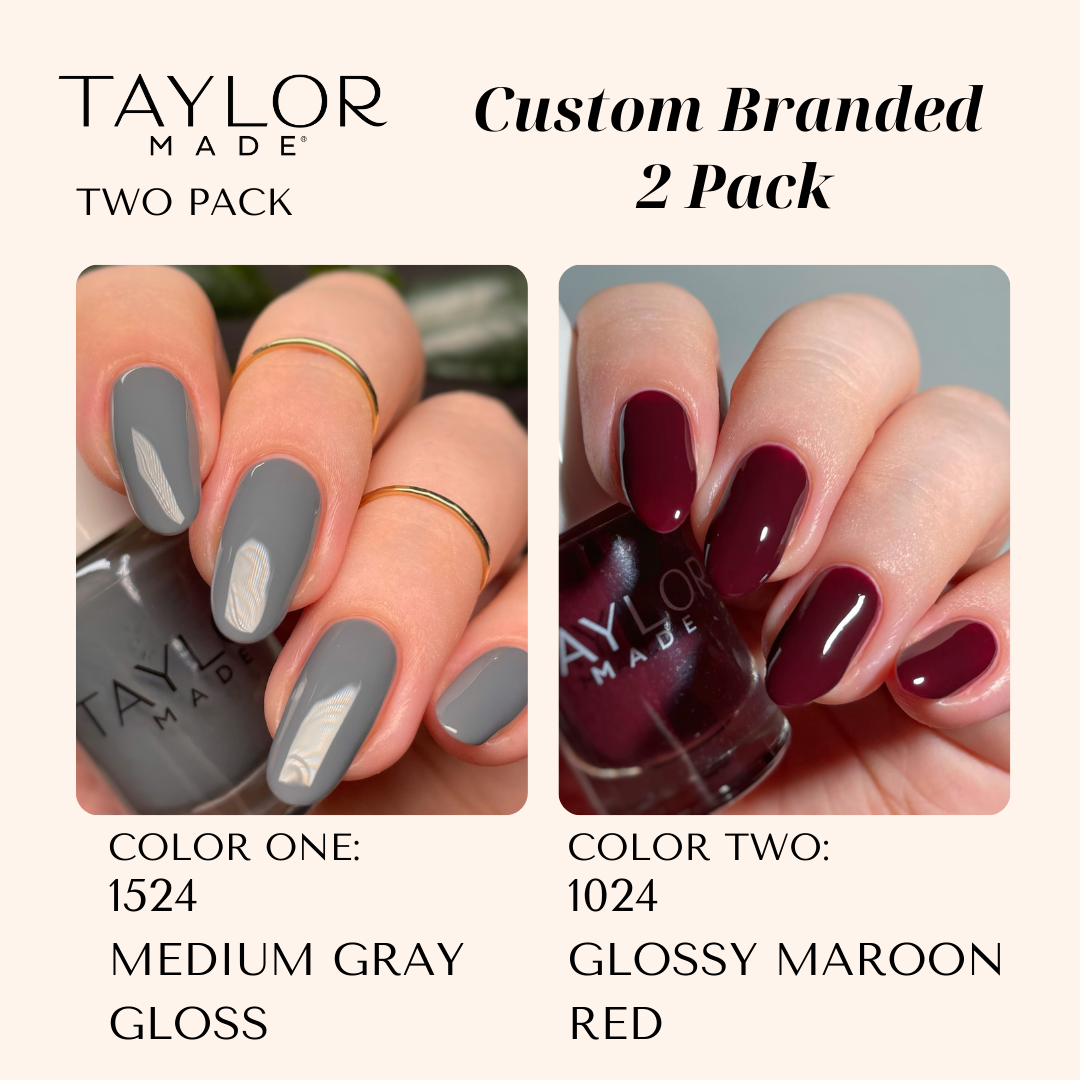 Taylor Made Polish – wholesale Nail polish – Custom Nail Polish: 2 Pack Long-wearing + Vegan + Non-toxic235