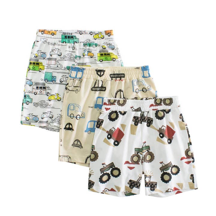 Baby Boy Cars Print Pattern Breathable Home Clothes Shorts for wholesale by MyKids-USA®
