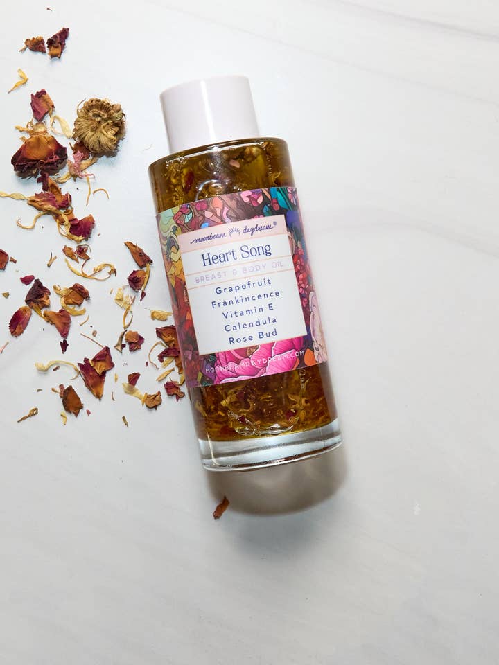 Heart Song Botanical Breast and Body Oil for wholesale by moonbeam daydream