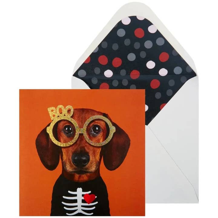 Dog In Costume Halloween Card for wholesale by NIQUEA.D
