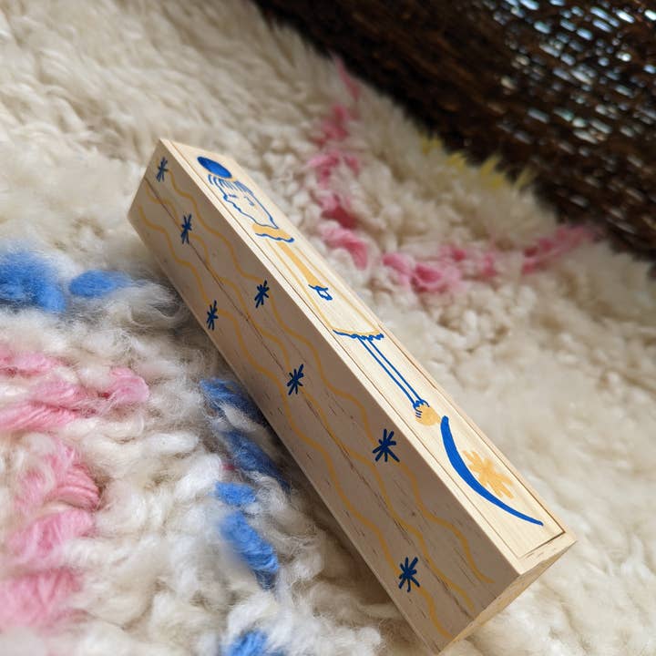 Foreignspell - Wholesale Decorative Box - Moon Gal | Hand-Painted, One-of-a-Kind Wooden Box4