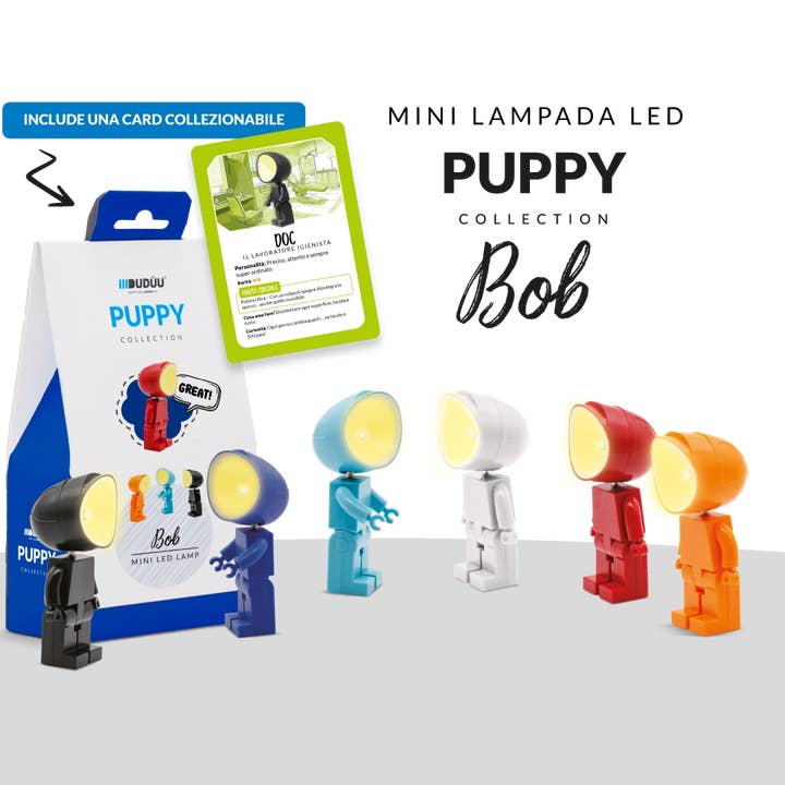 Mini Reading Lamp Puppy Collection Bob by Duduu for wholesale by VIBES SRLS