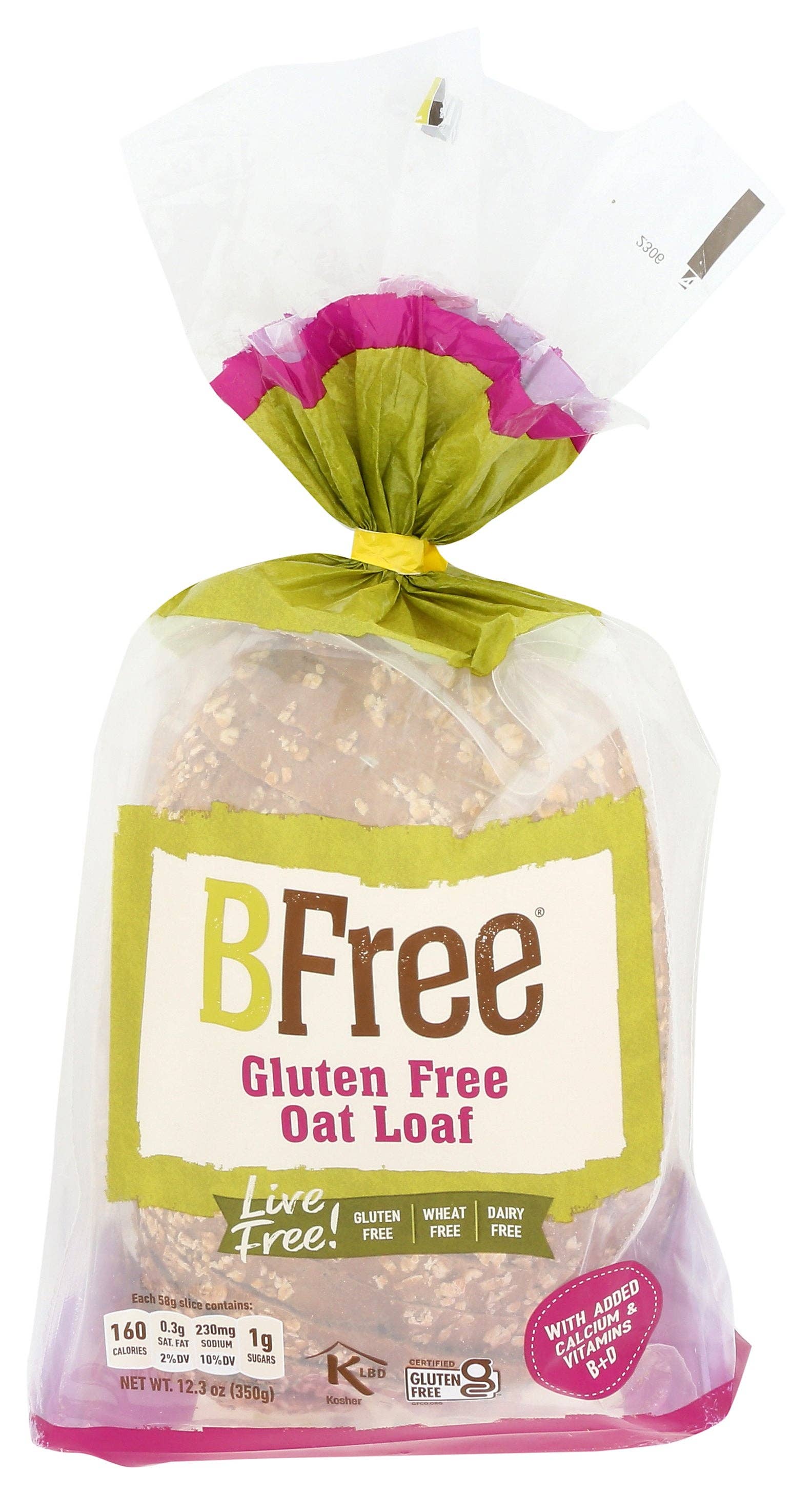 Everyday Supply Co - Wholesale Bread/Tortilla - BFREE BREAD OAT LOAF - Case of 60