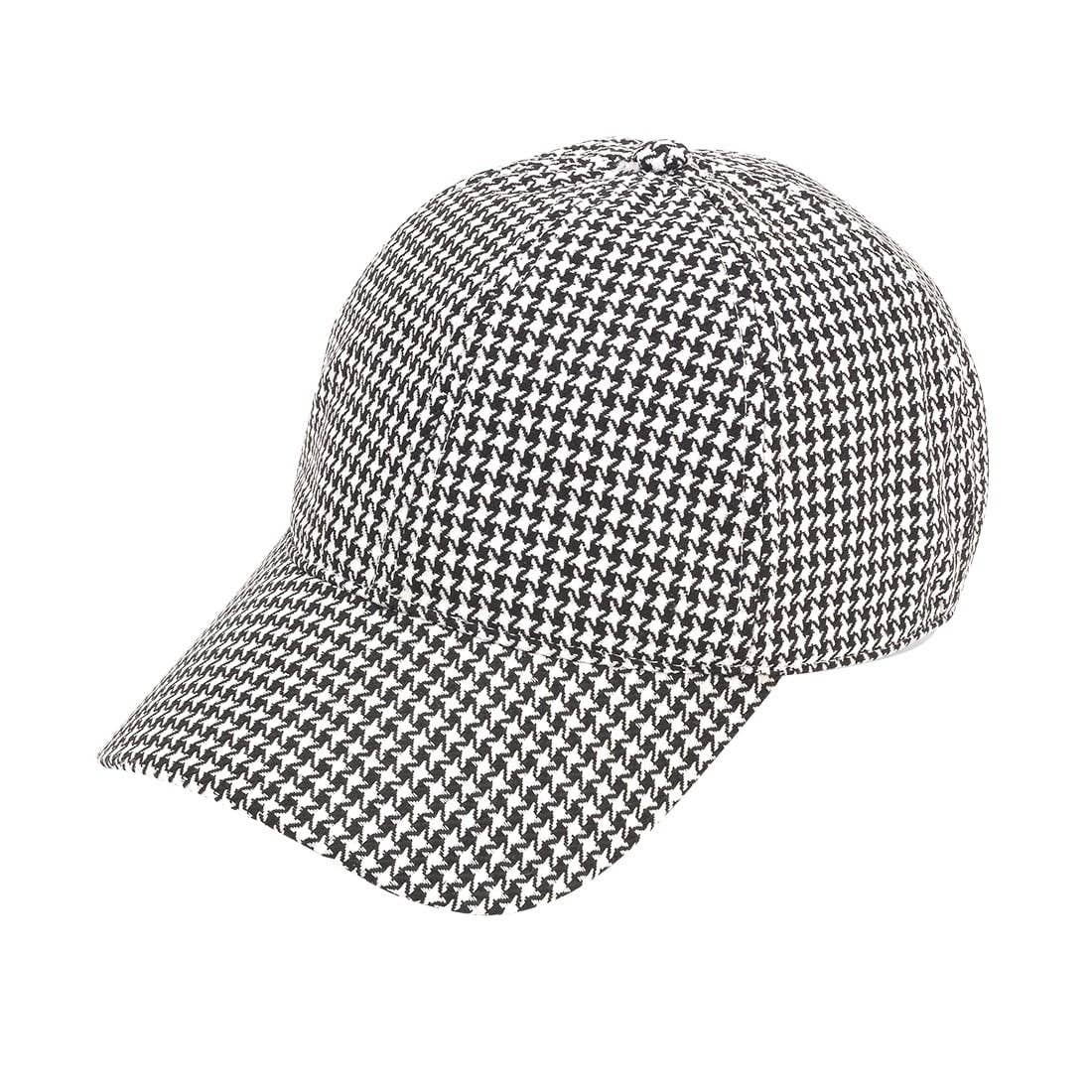 Wholesale Boutique - Wholesale Baseball Cap - Unisex - Houndstooth Cap0