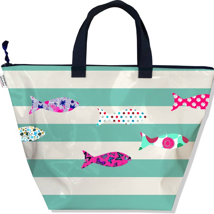 Mala Marinière com fecho de peixe verde por atacado de BISTRAKOO