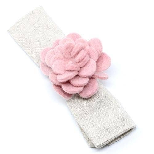 Global Crafts - Vendita all'ingrosso Anelli portatovagliolo - Zinnias - Set di 4 portatovaglioli in feltro16