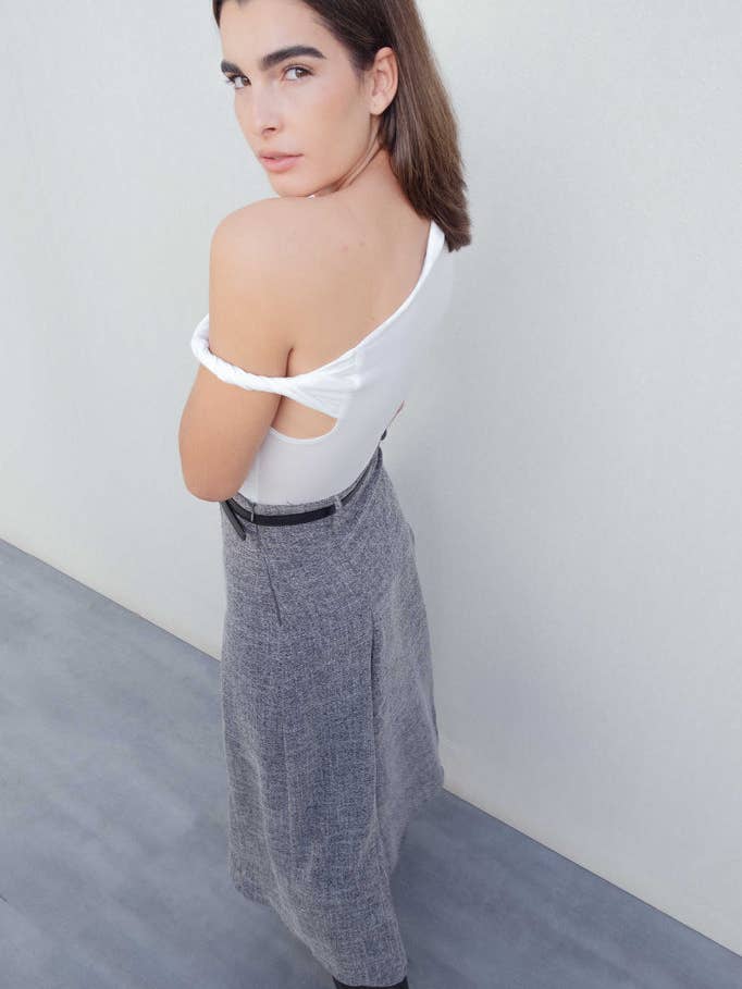 JUPE MIDI STRUCTURÉE pour la vente par Javier Teruel García - InfinityWear