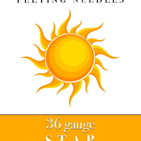 Desert Breeze Distributing - Wholesale Knitting/Crochet Supplies - Precision Felting Needles 36 Gauge Star