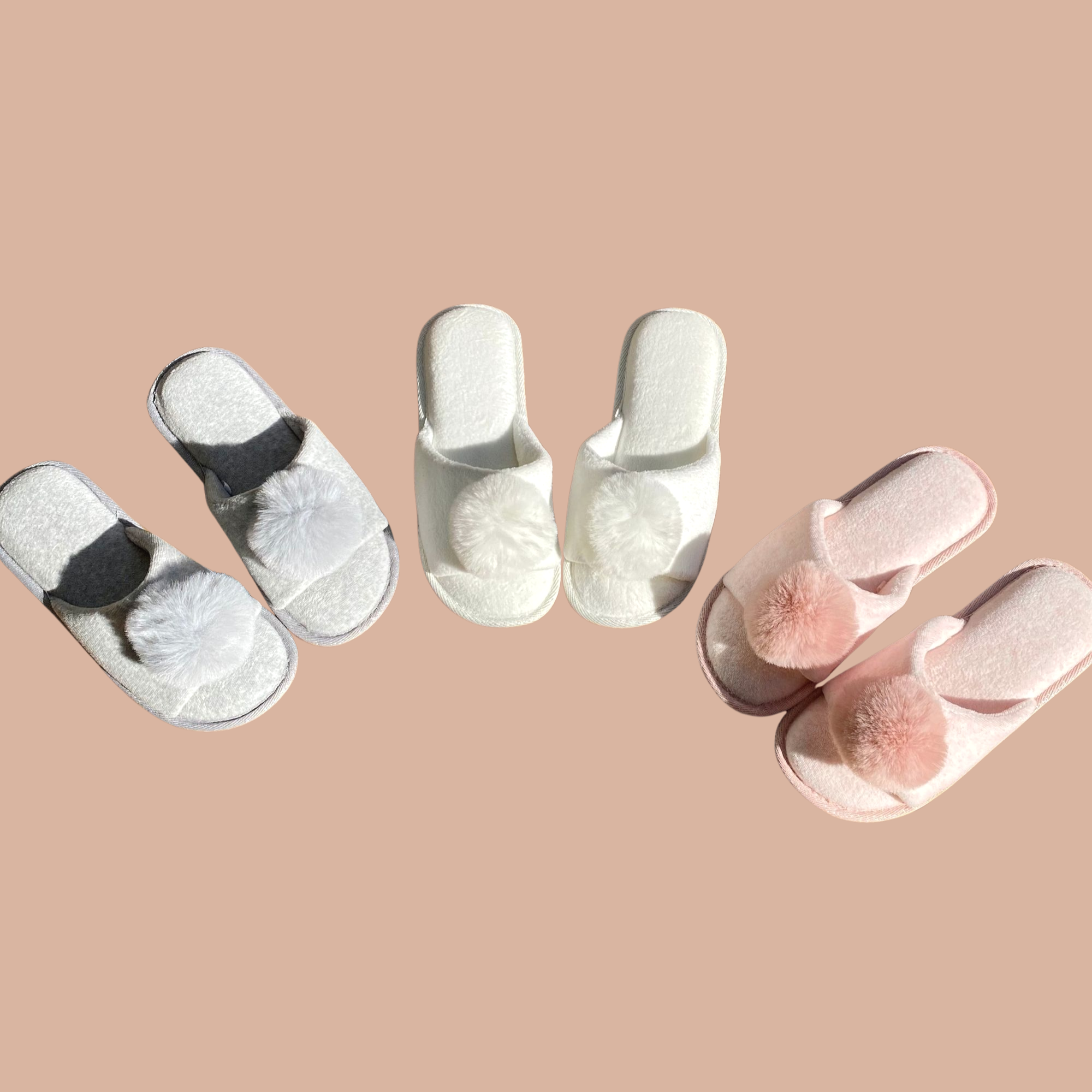 DrifWoo - Wholesale Slippers - Women's - Women Pom-pom Slippers Wedding White Bride Slippers On Sales3