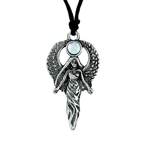 Guardian Angel Pewter Necklace 5 - (USA-DDP) for wholesale by Myth & Magik - Silver Jewellery Cavern Wholesale