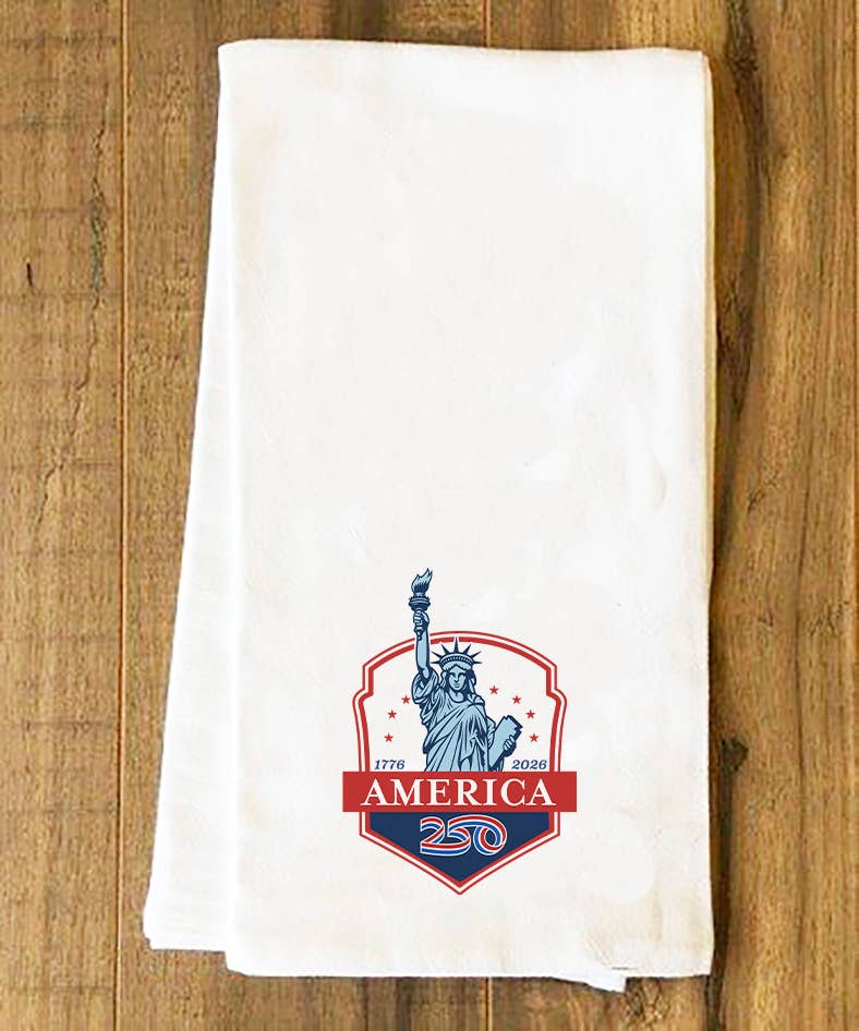 Nelson Gifts Wholesale - Wholesale Tea Towel - America250™ Statue of Liberty Tea Towel