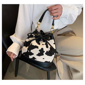 Cow Printed Faux Leather Crossbody Bag – Bluetortoisewholesale