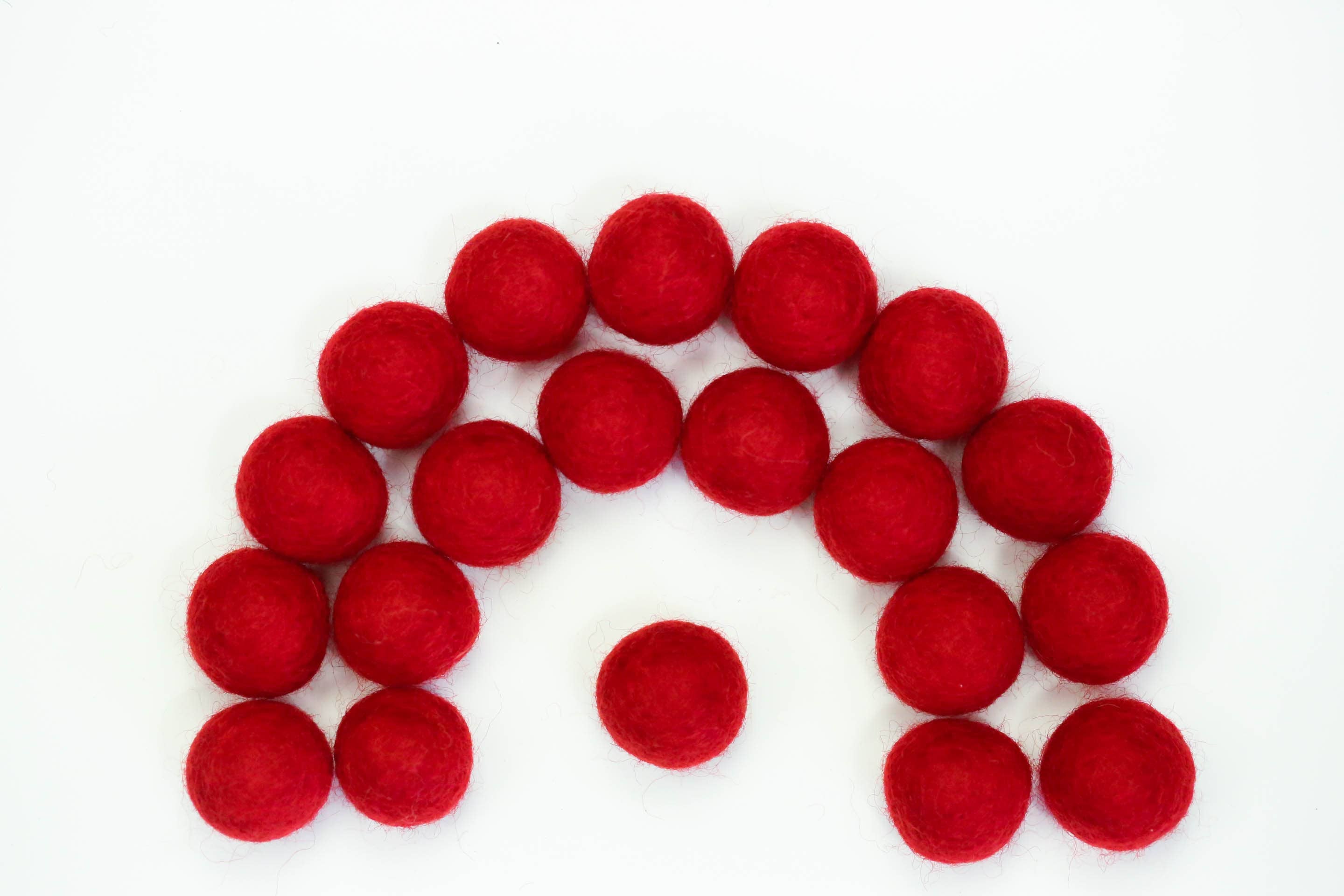 The Felt Pod - Wholesale Craft Supplies - 2.5 cm Felt Balls 100 Pieces -for DIY Garland Wool Beads36