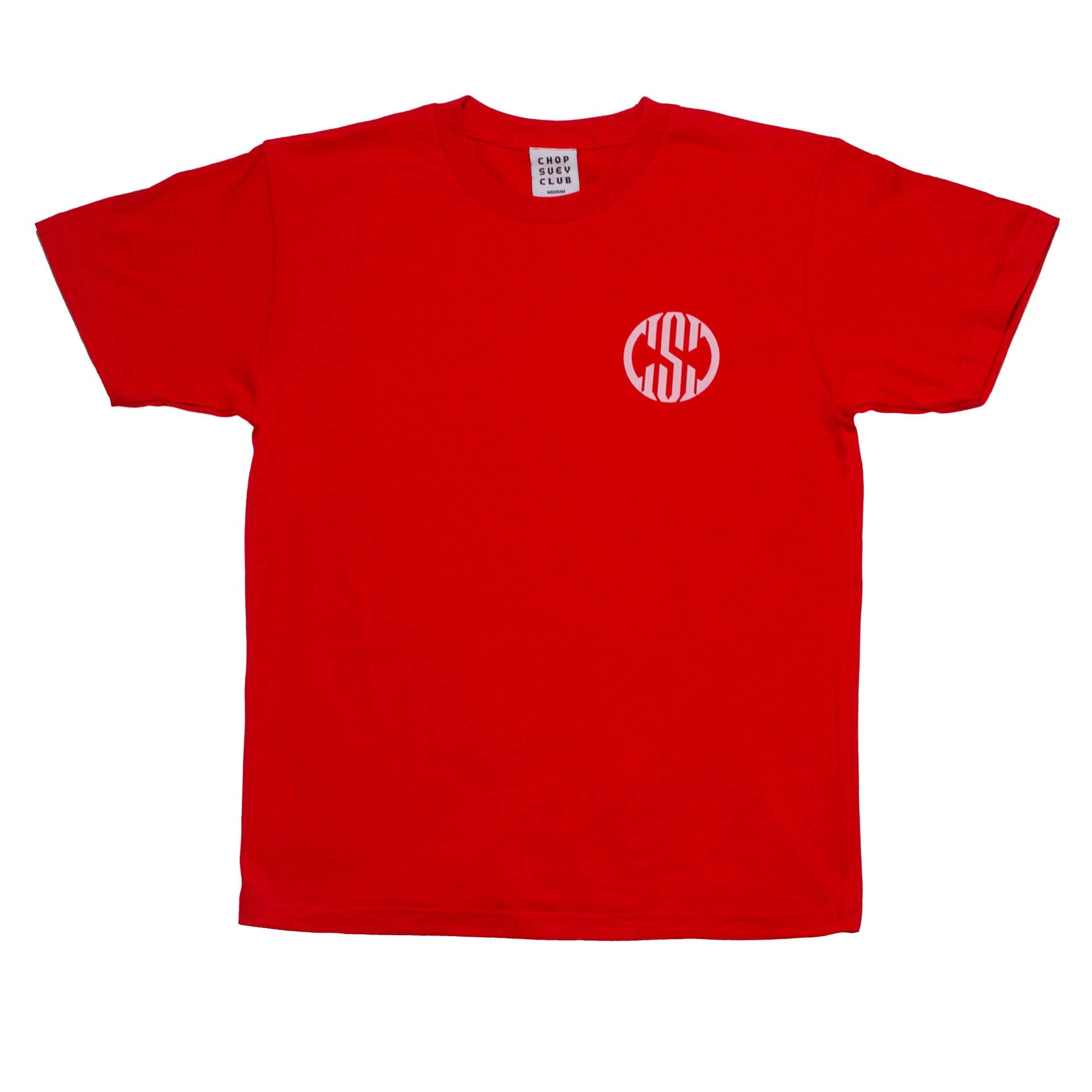 Chop Suey Club - Wholesale Screen Printed T-Shirt - Unisex - Logo T-shirt Red0