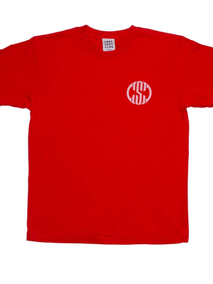 Chop Suey Club - Wholesale Screen Printed T-Shirt - Unisex - Logo T-shirt Red
