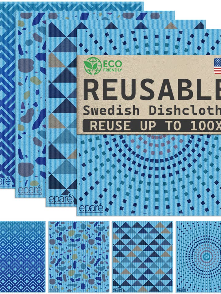 Eparé Blue Swedish Dish Cloth for wholesale by Eparé