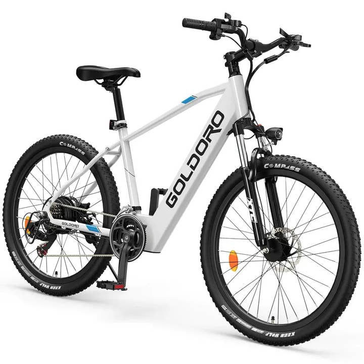 Promounts - Wholesale Bike/Scooter - Kids - Goldoro Electric Bike 26" X7 Aluminum Alloy Mountain Bike, 350W/36V, MAX 17.4 MPH, 21 speed (EB26X7-WT)