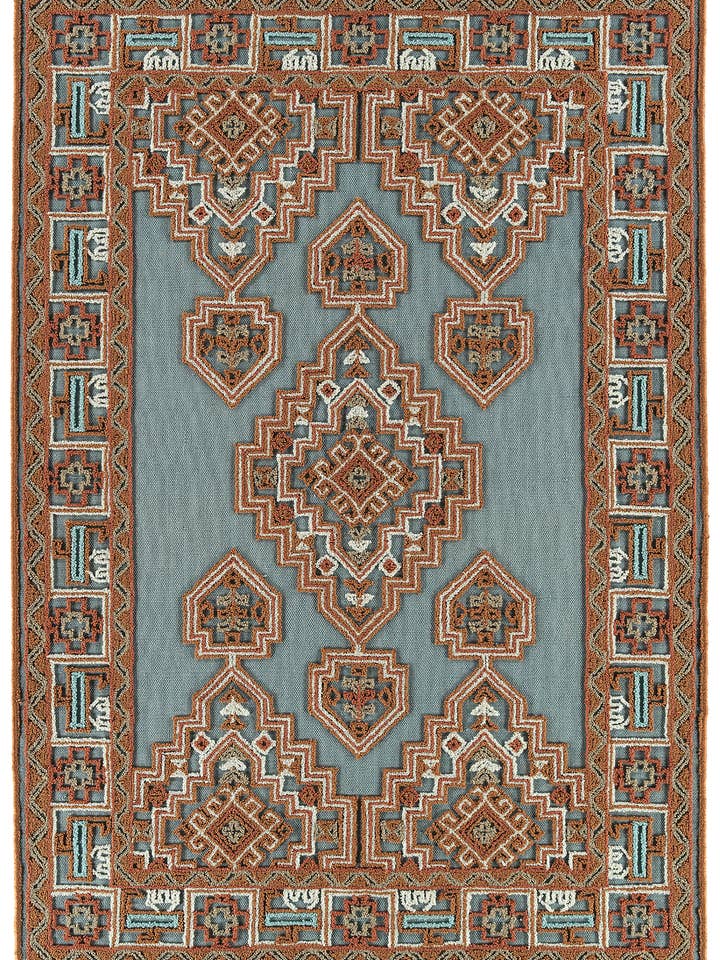 Tapis de course en terre cuite de 2 pi 6 x 8 pi de la collection Warwick pour la vente par contempo fashion