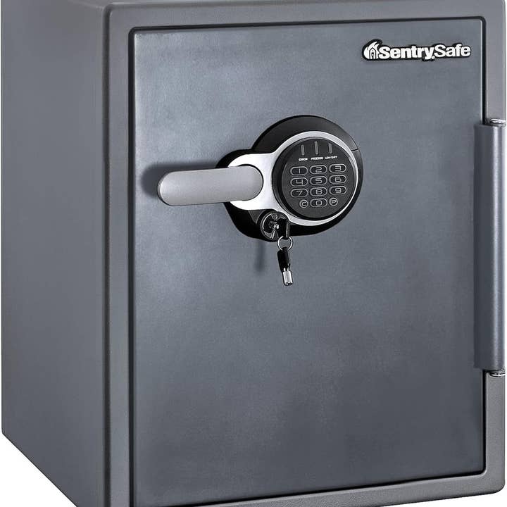 Fireproof and Waterproof Gray Steel Home Safe with Digital Keypad Lock, Floor Safe with Interior Lighting Secures Money, Documents, 2.05 Cubic Feet, SFW205GQC and other Purchase Wholesale diversion safe. Free Returns & Net 60 Terms on Faire trending on Faire.