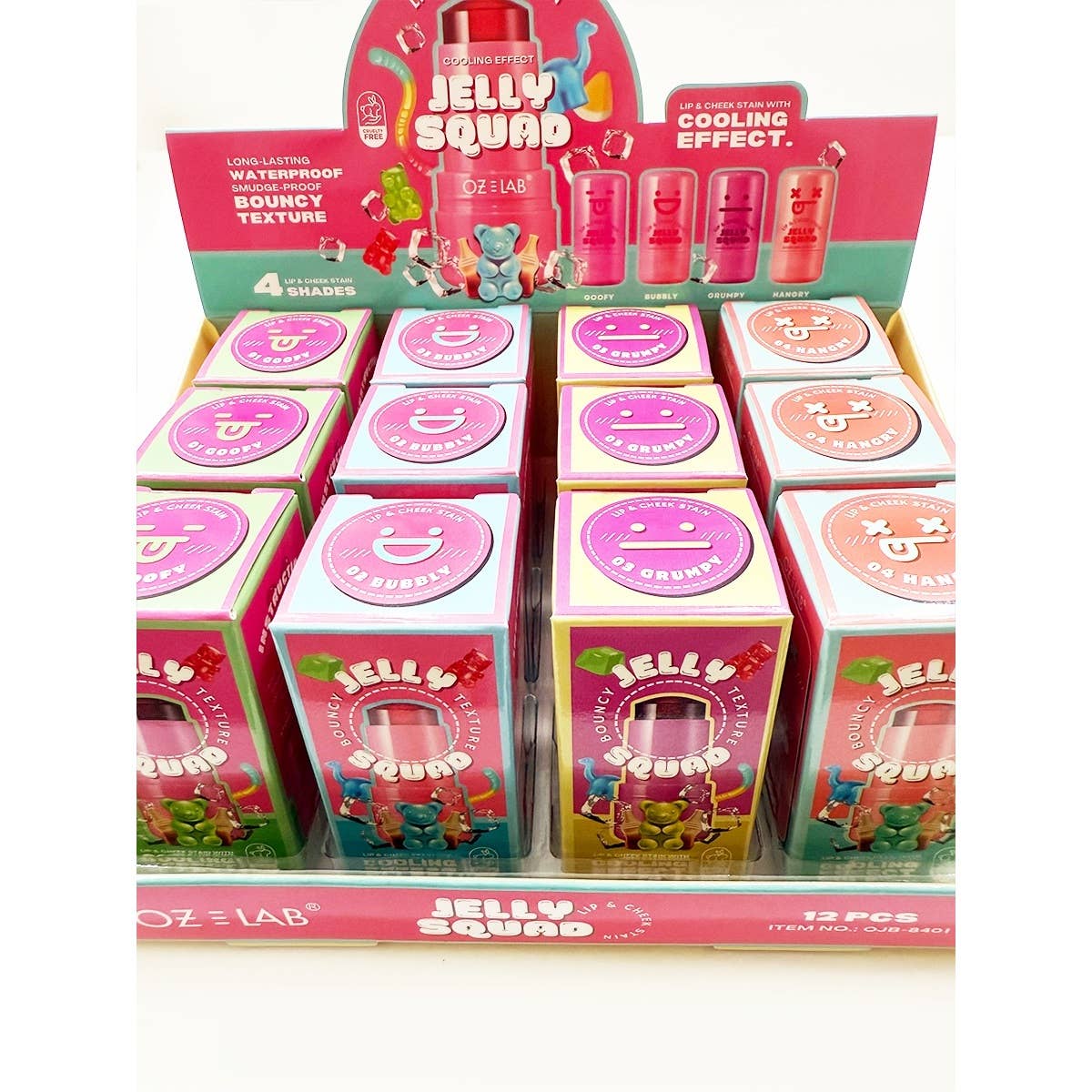 MIX COLOR Jelly Squad Cooling Lip and Cheek Stain for wholesale on Faire6