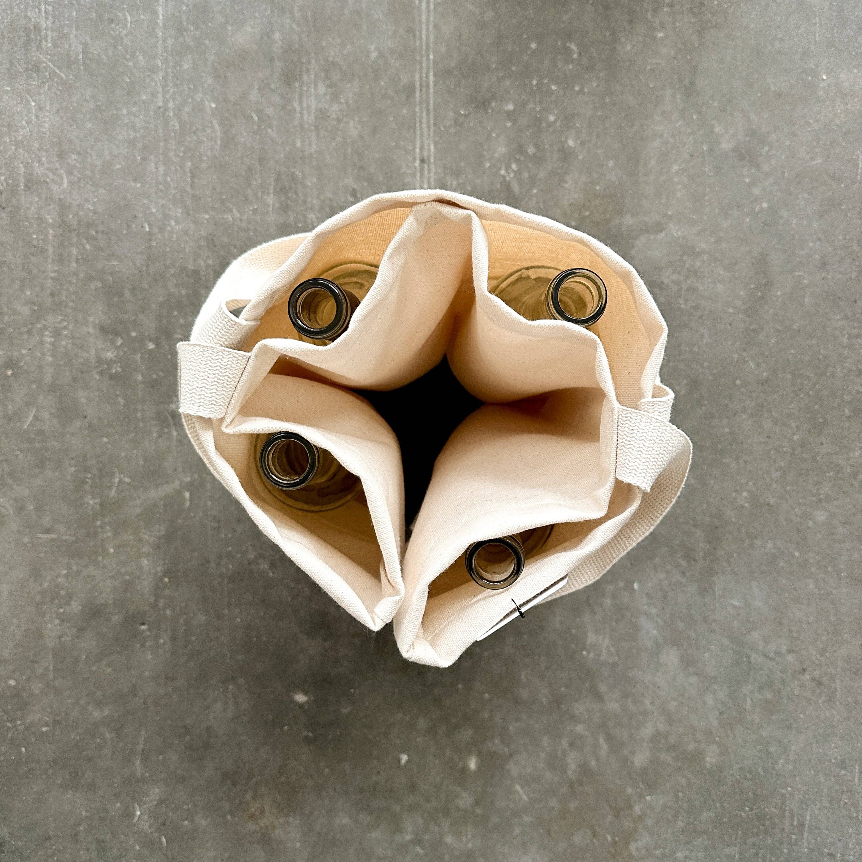 The Market Bags - Wholesale Wine Tote - Bottle Tote - 4 Bottle1