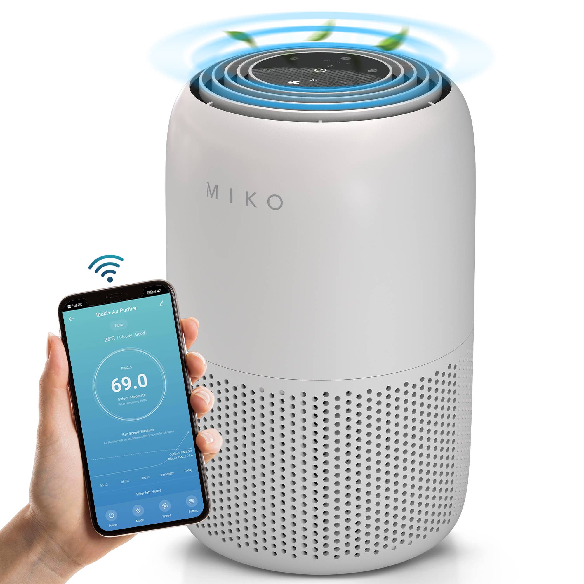 Miko - Wholesale Air Purifier - Miko App Controlled Air Purifier // The Ibuki +8