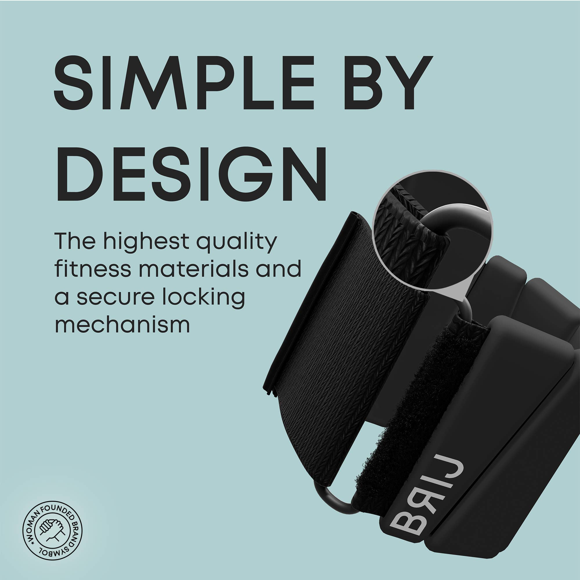 Move Me Barr - Vendita all'ingrosso Attrezzatura per il fitness - BRIJ - Set da 2 pesi da polso regolabili indossabili (1 lb ciascuno)6