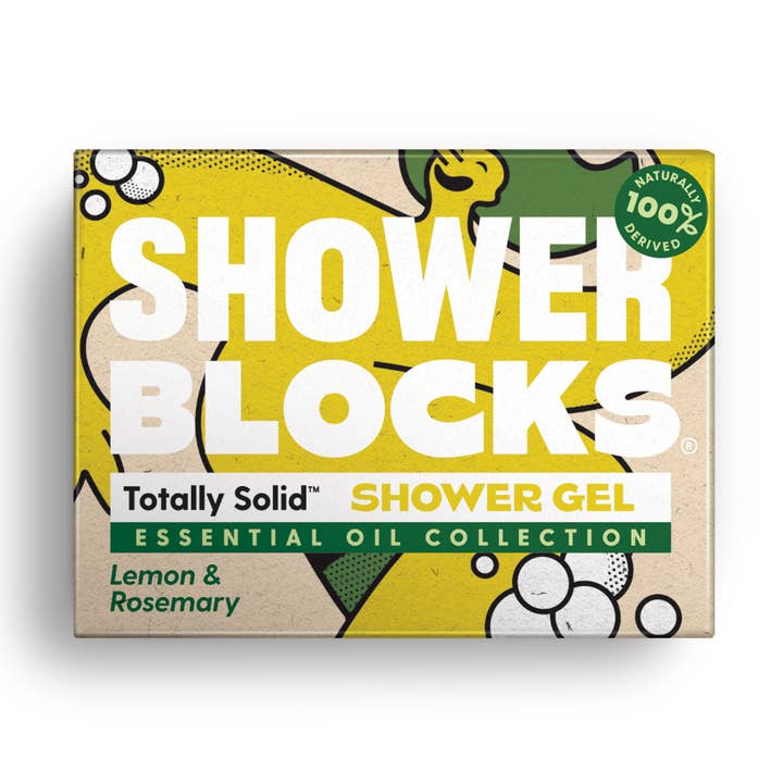 SHOWERBLOCKS – wholesale Body wash/shower gel – Solid Shower Gel: Lemon & Rosemary Essential Oils0
